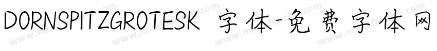 DORNSPITZGROTESK 字体字体转换